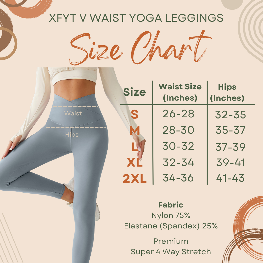 Crossover V-Waist Glacier Blue Yoga Leggings