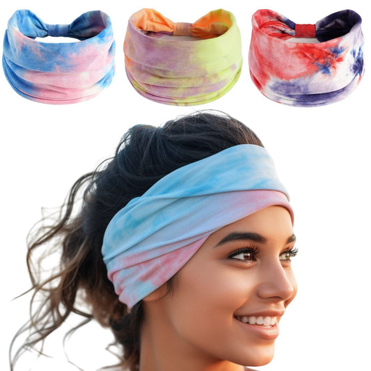 Tie Dye Hairbands Pack of 3 : Bliss Mix
