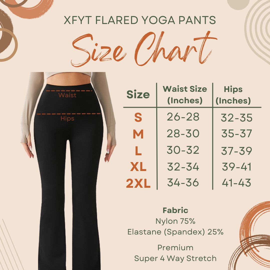 Chic Black Luxe High Rise Flare Yoga Pants