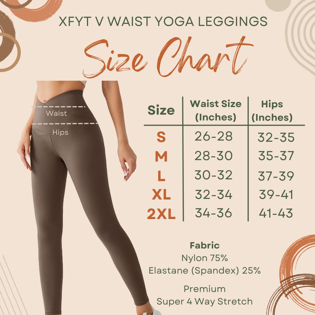 Crossover V-Waist Amber Brown Yoga Pants