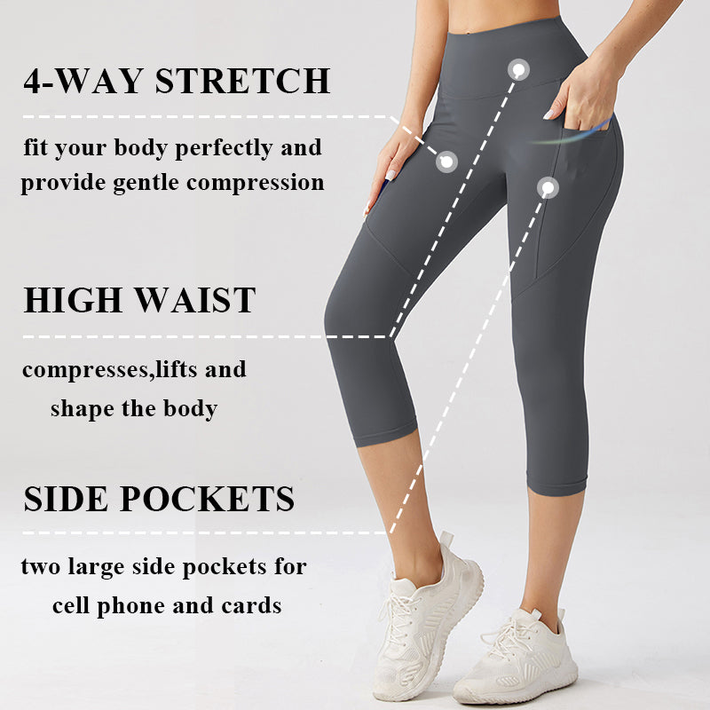 Graphite Grey Yoga Capri