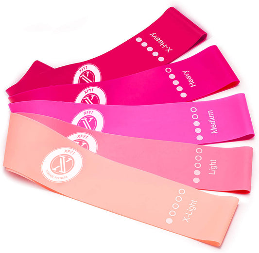 Resistance Loop Fitness Bands - Fit Pink Set