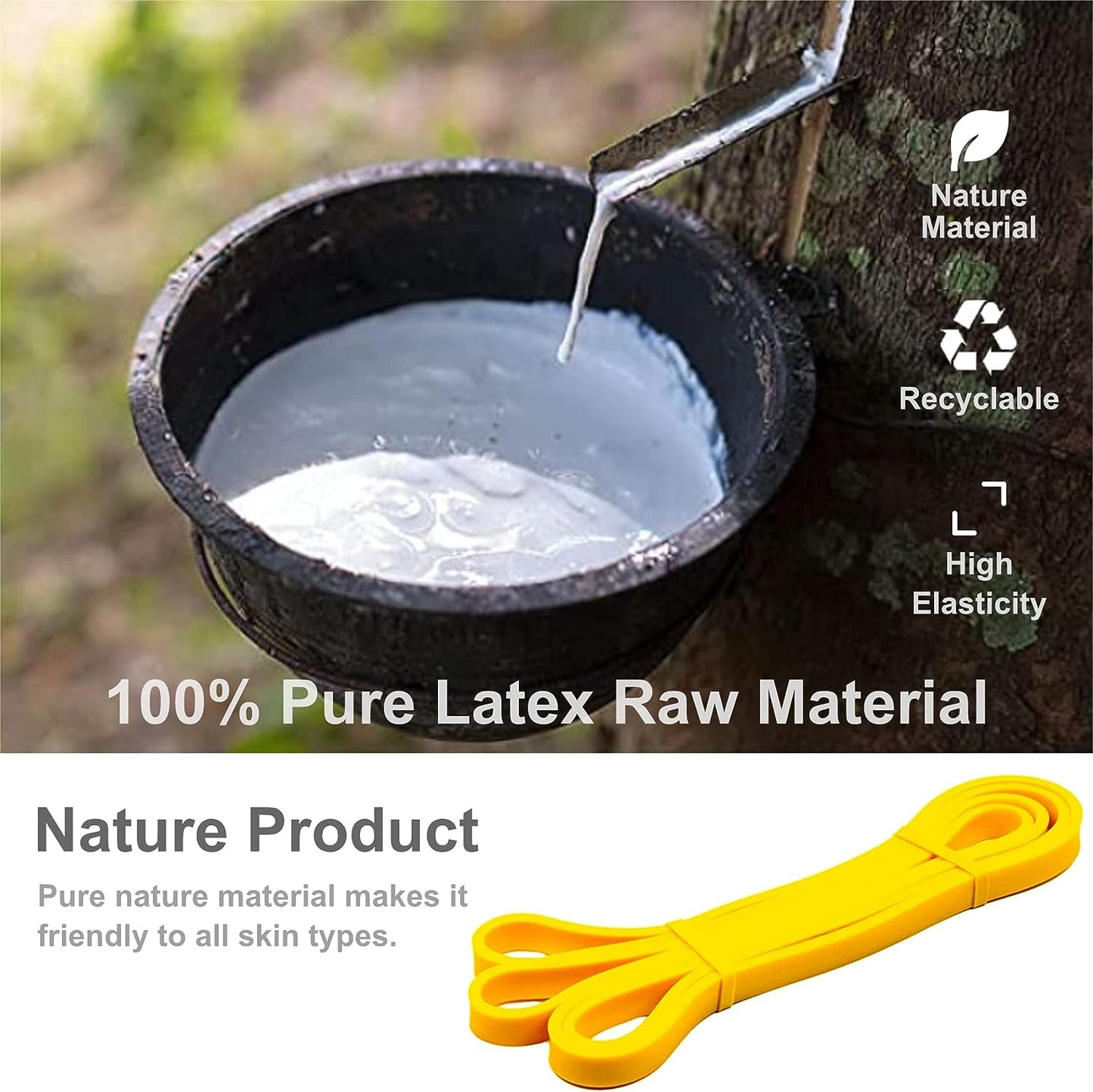 Pull up Resistance Loop Bands - Yellow - 5 to 15 Lbs