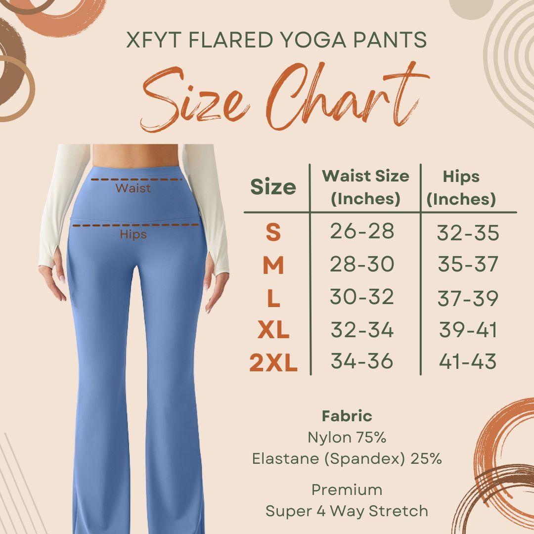 Ocean Blue Luxe High Rise Flare Yoga Pants