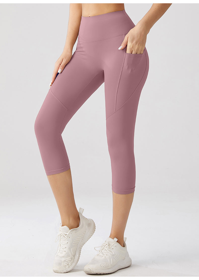 Quartz Pink Yoga Capri