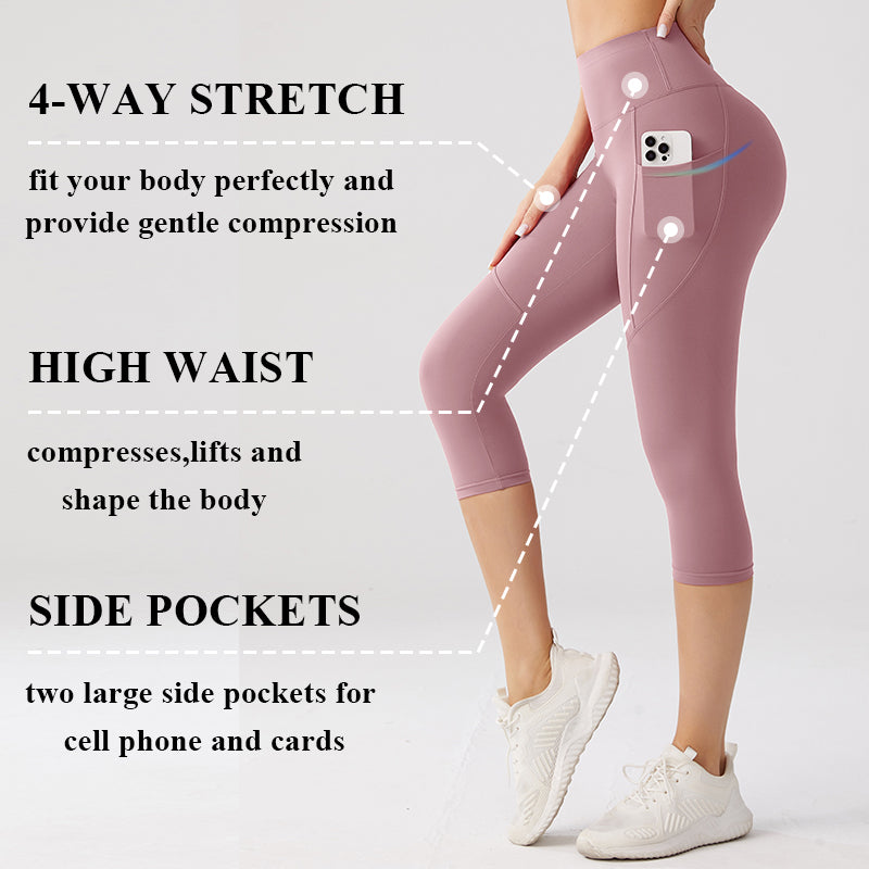 Quartz Pink Yoga Capri