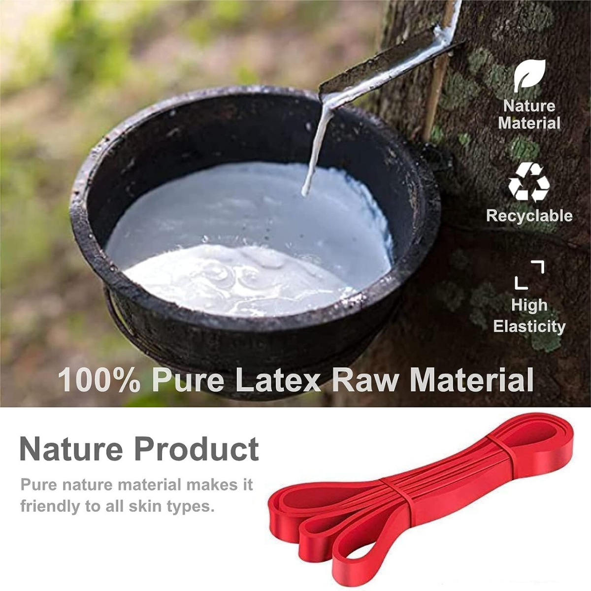 Pull up Resistance Loop Bands - Red - 15 to 35 Lbs