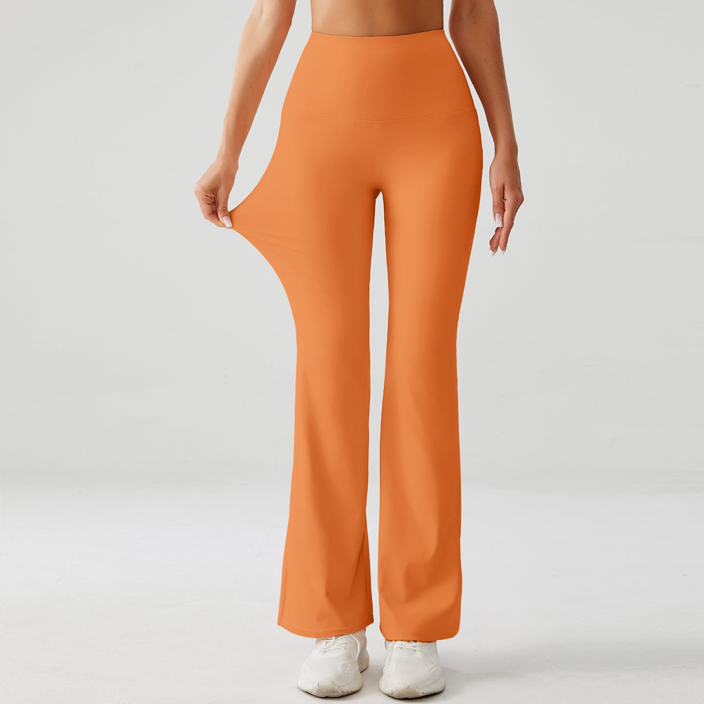 Burnt Orange High Rise Flare Yoga Pants