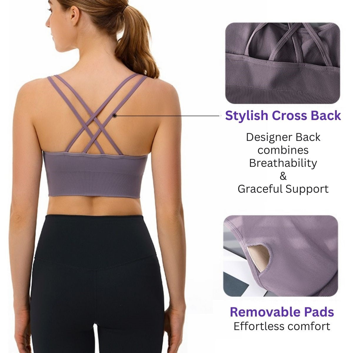 Eternal Sports Bra - Luxe Lavender