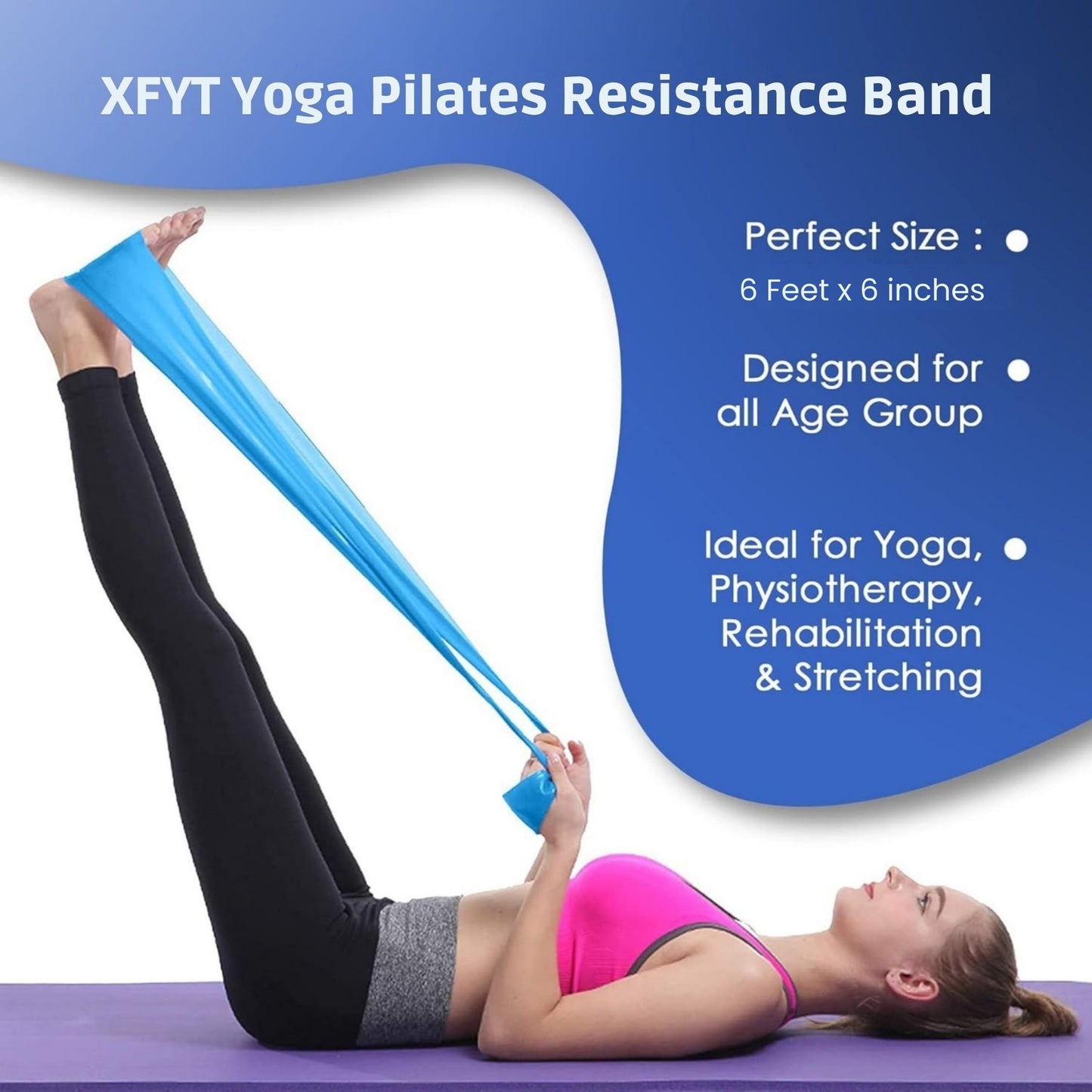 Toning Resistance Pilates Flex Band - 10 to 15 Lbs