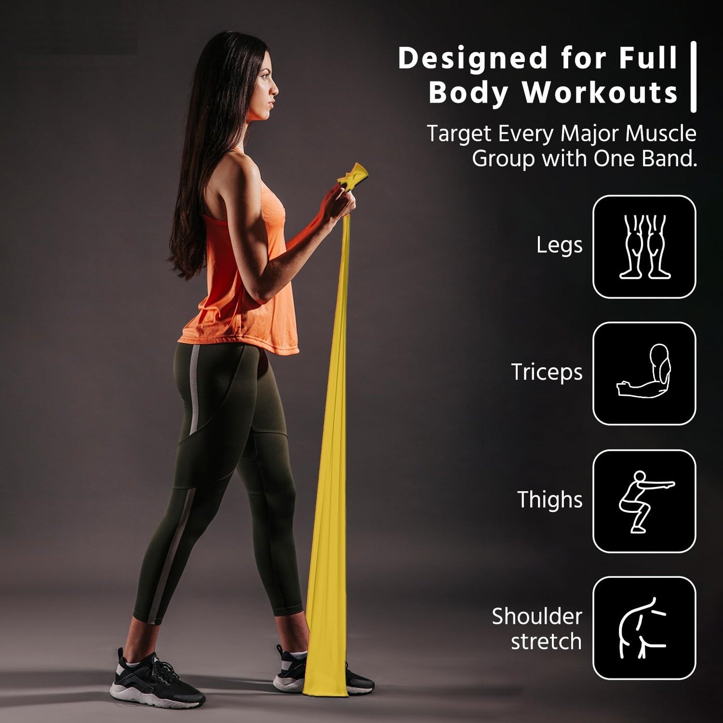 Very Heavy Resistance Pilates Flex Band - 30 to 40 Lbs
