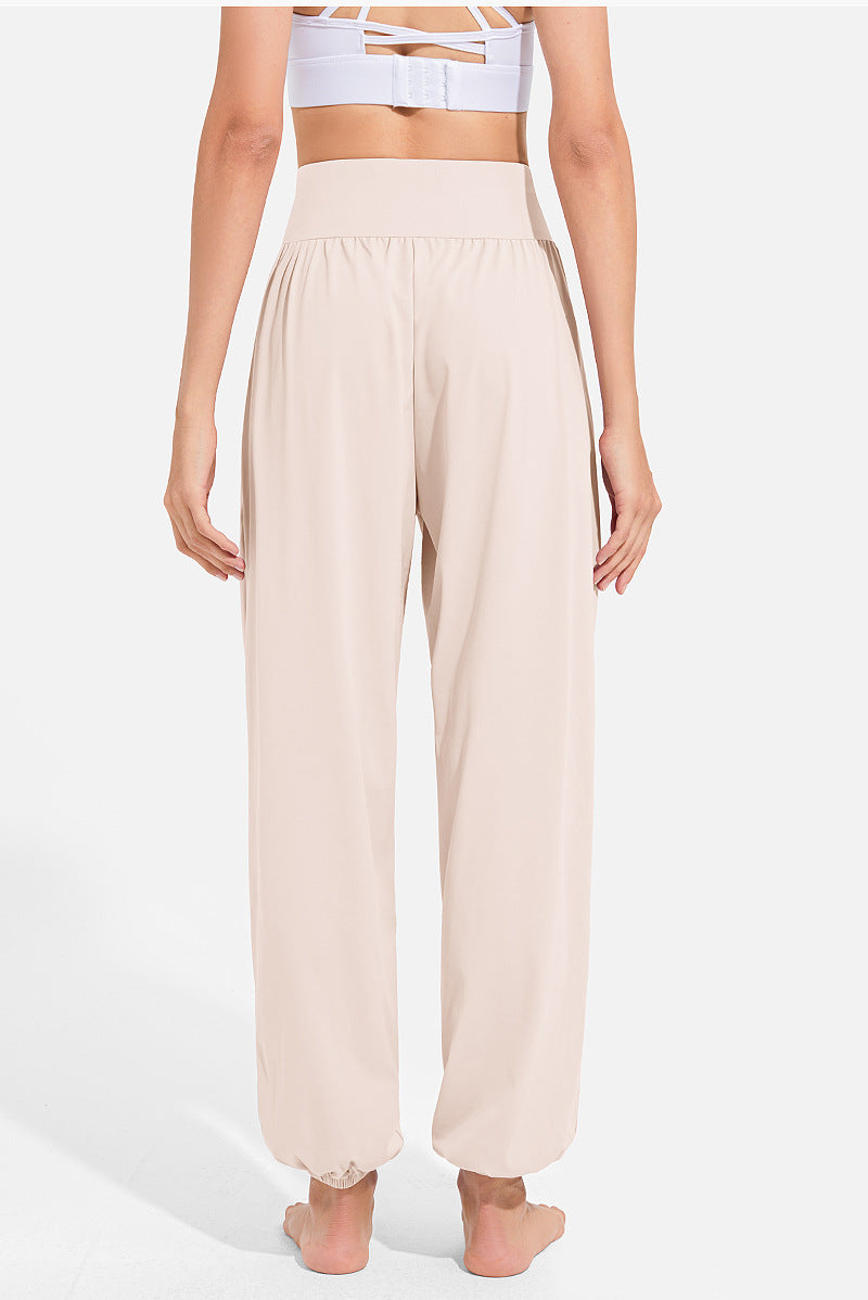 Prithvi Beige Yoga Joggers