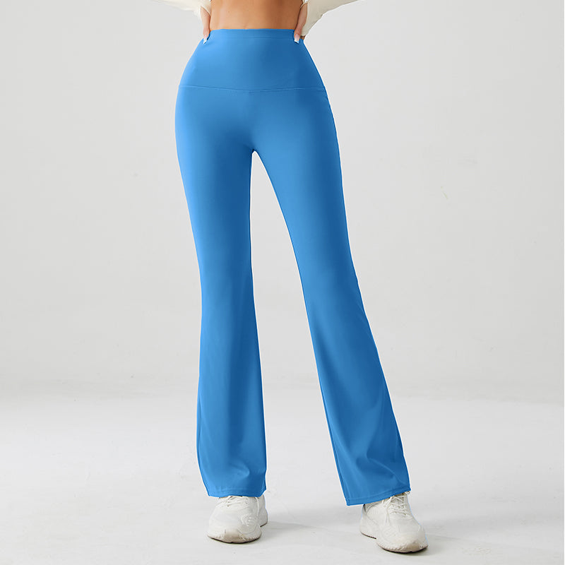 Denim Blue Luxe High Rise Flare Yoga Pants