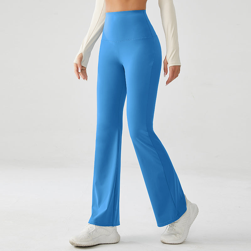Denim Blue Luxe High Rise Flare Yoga Pants