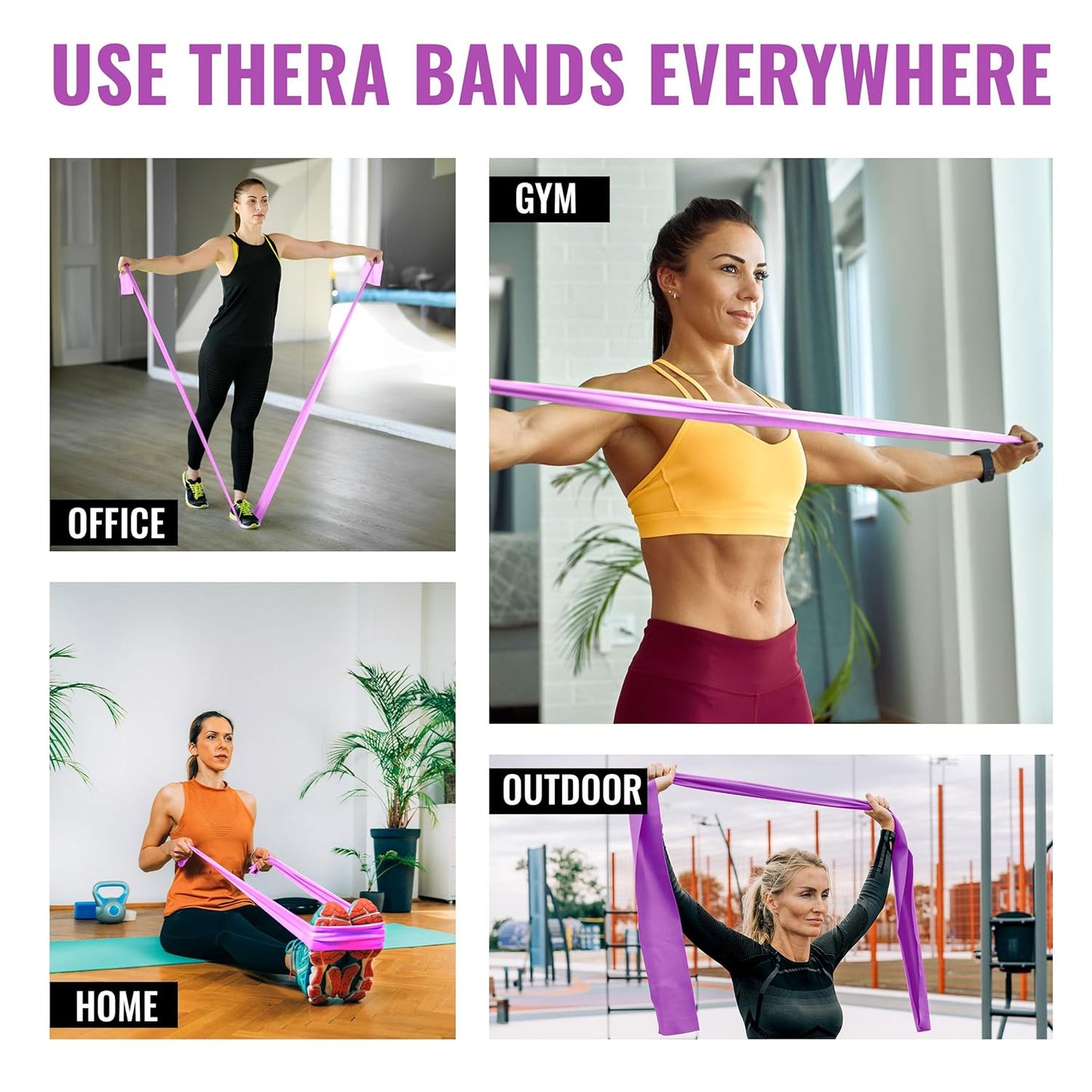 Light Resistance Pilates Flex Band - 5 to 10 Lbs