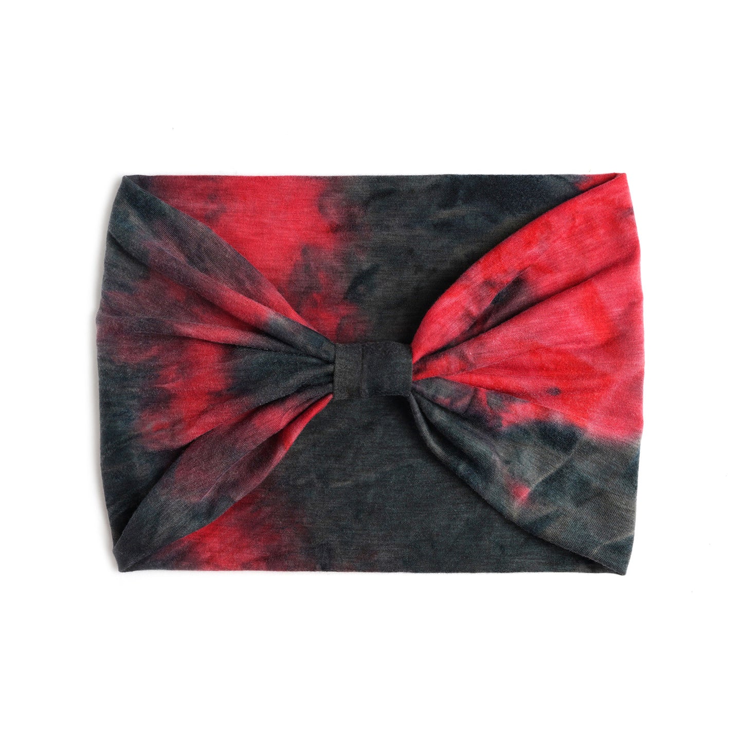 Tie Dye Hair Band : Cherry Black Shade