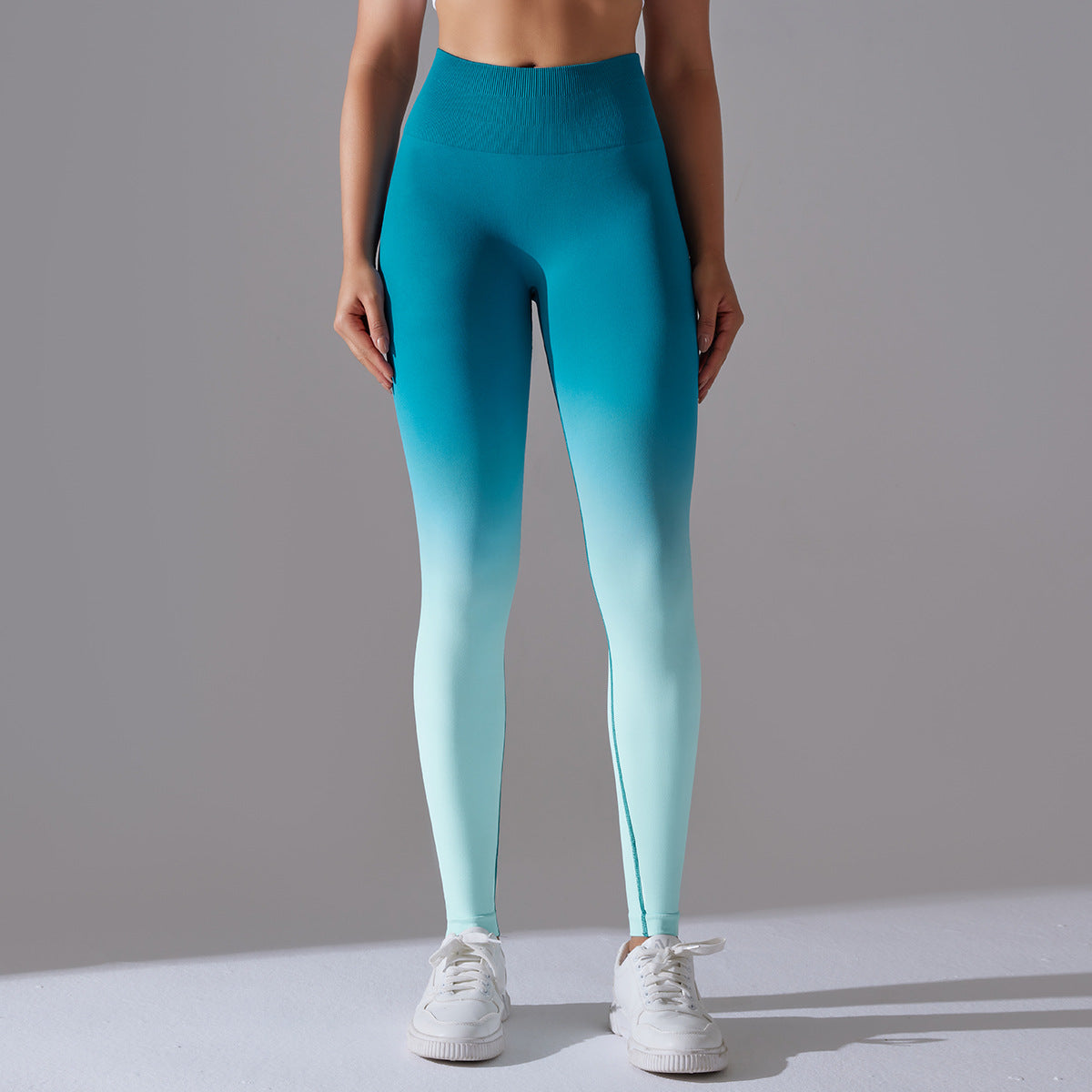 Blue Sea High Waist Seamless Yoga Pants