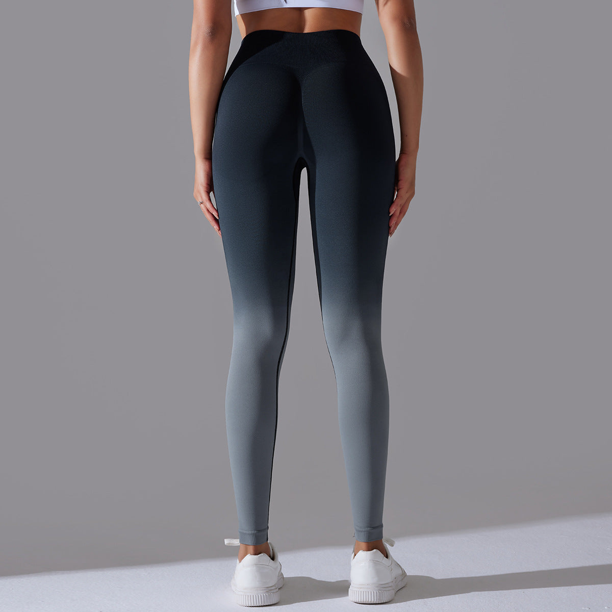 Cosmic Black High Waist Seamless Yoga Pants