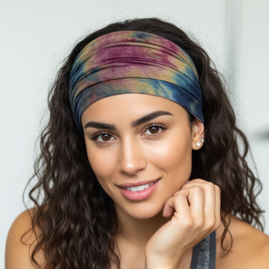 Tie Dye Hair Band : Boho Chic Shade