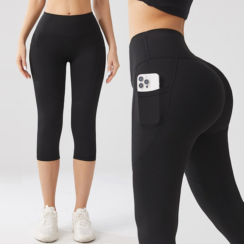 Onyx Black Yoga Capri