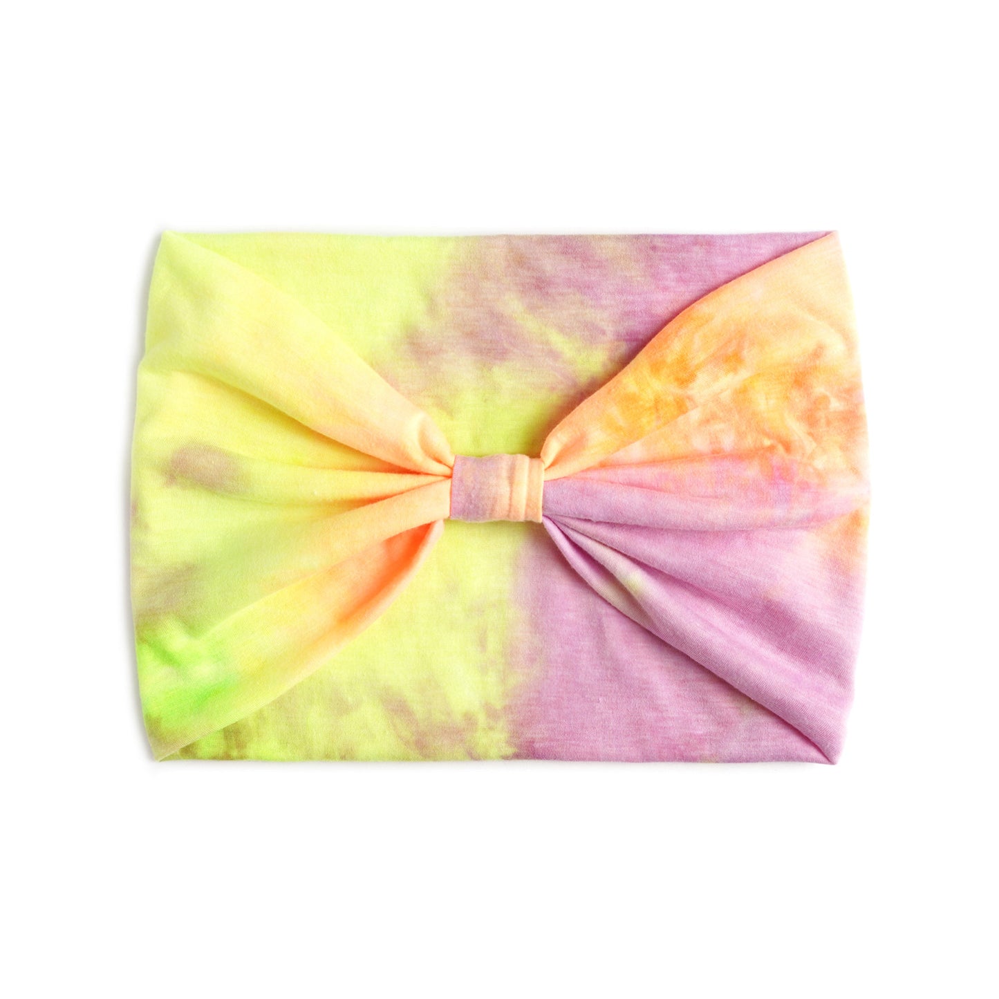 Tie Dye Hair Band : Lemon Pink Shade