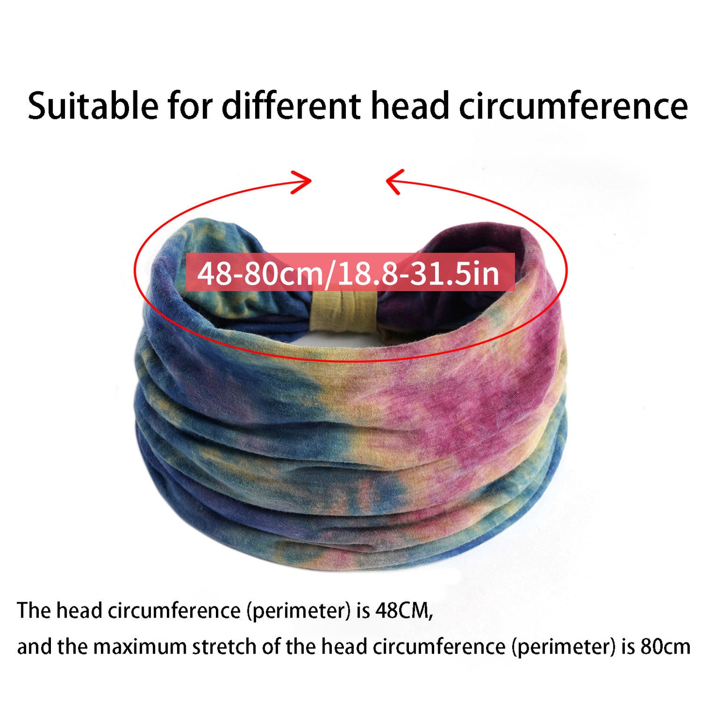 Tie Dye Hair Band : Boho Chic Shade