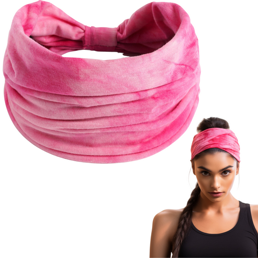 Tie Dye Hair Band : Pink Shade
