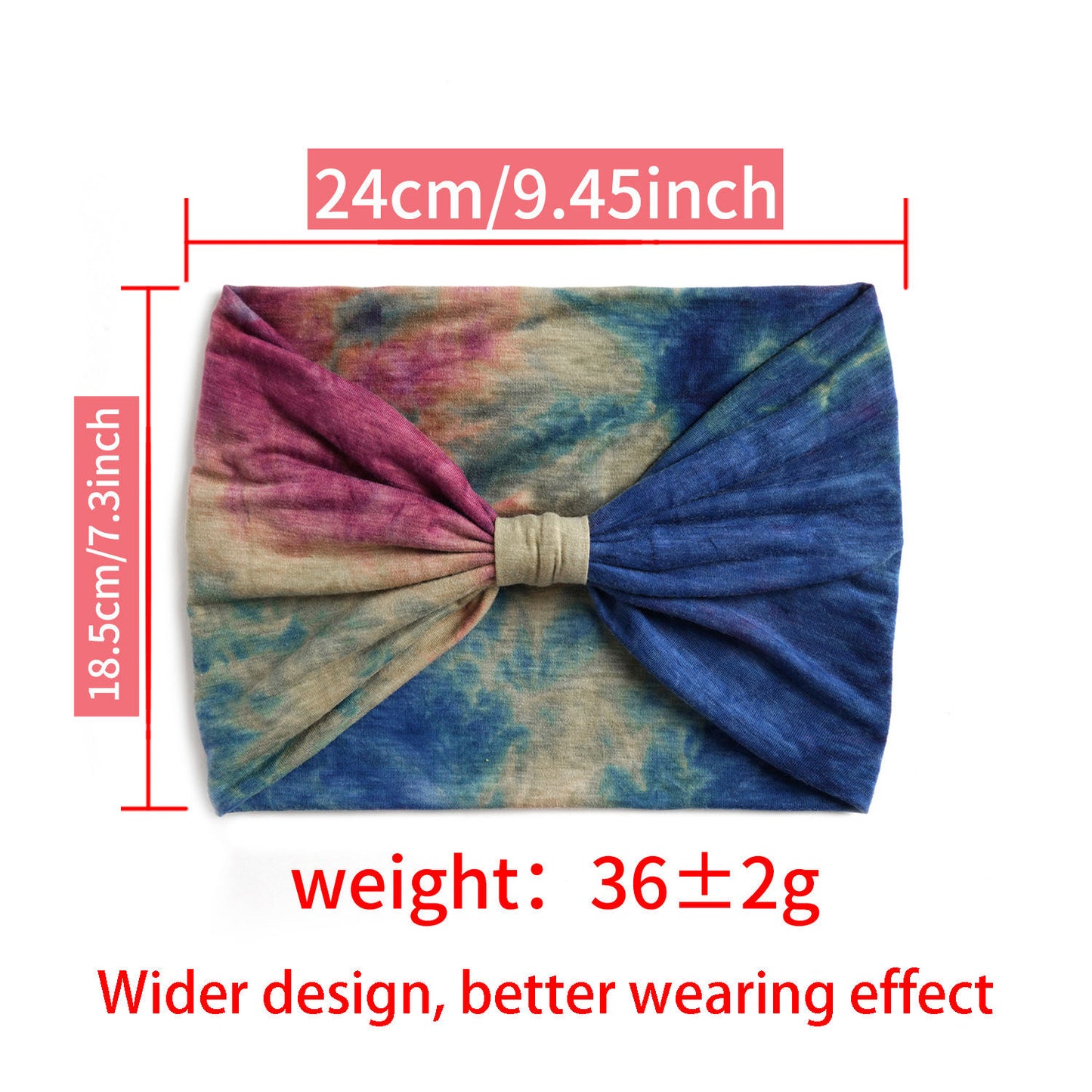 Tie Dye Hair Band : Boho Chic Shade