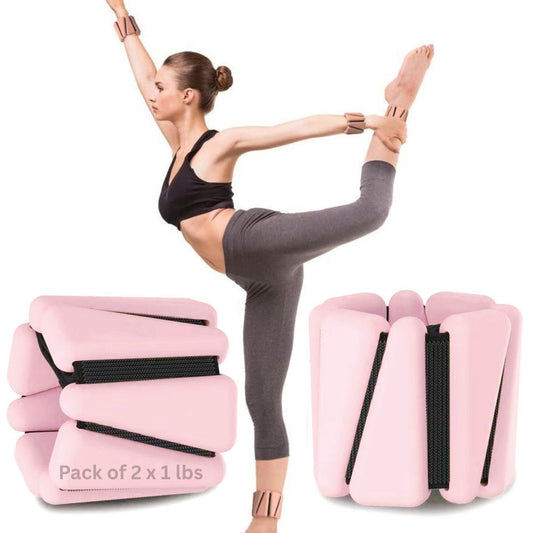 Wrist Weights (1lbs x 2) : Pink