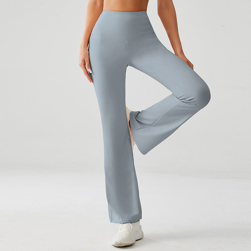 Frost Blue High Rise Flare Yoga Pants