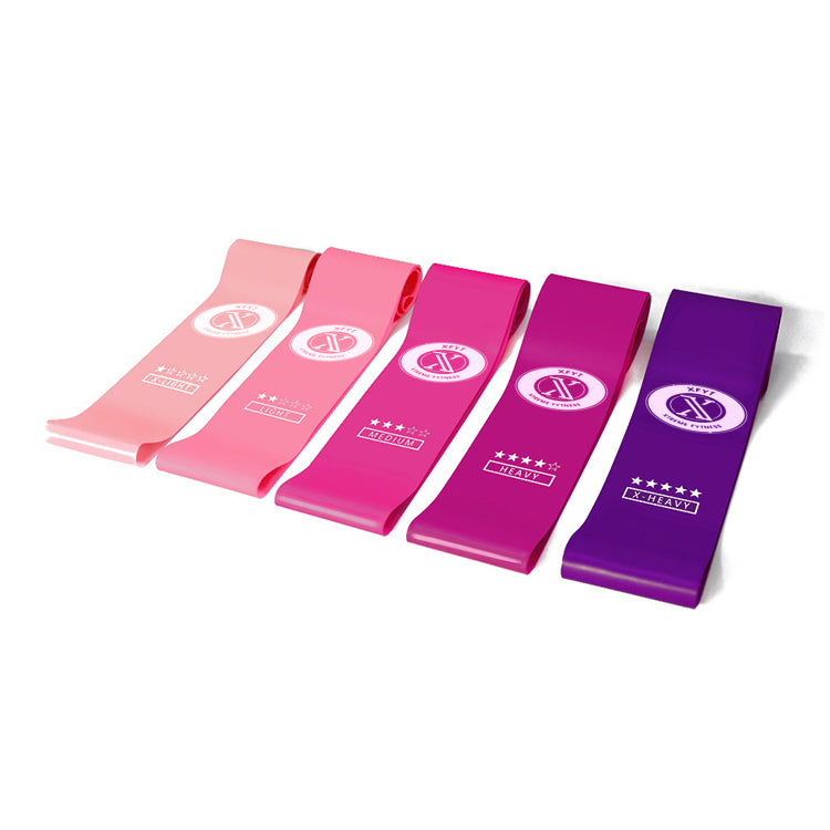 Resistance Loop Fitness Bands - Fit Pink Set