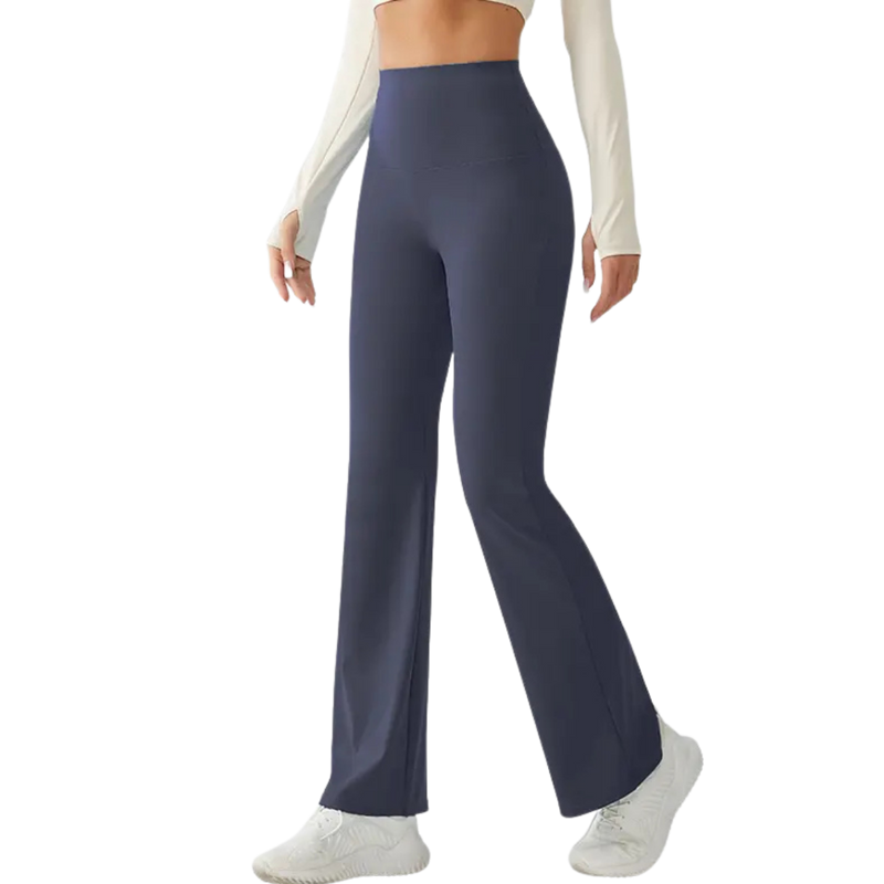 Electric Blue Flared Yoga Pants