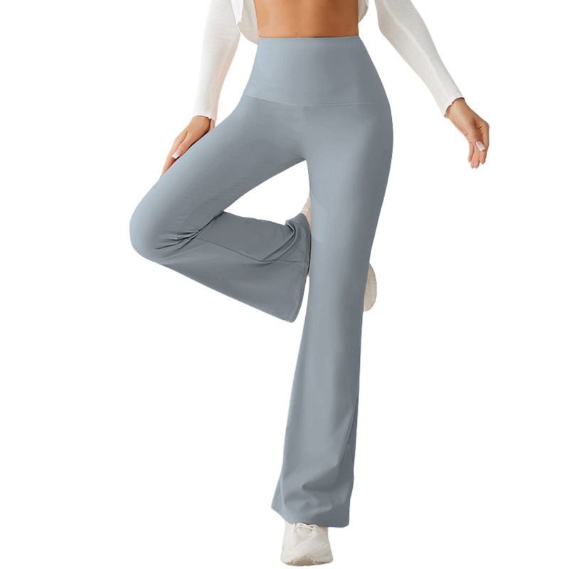 Frost Blue Flared Yoga Pants
