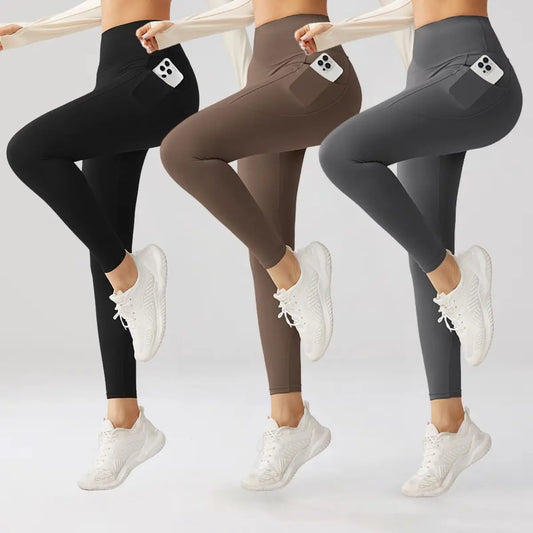 Pack of 3 OG Yoga Pants Dark (Black Brown n Grey)