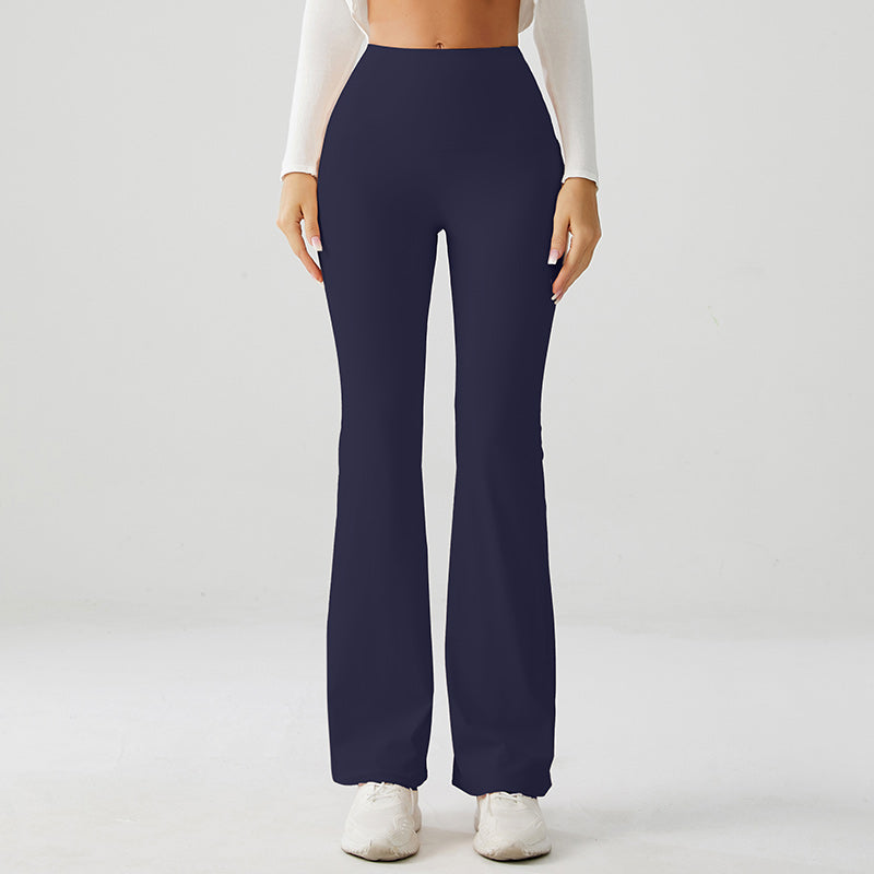Moon Navy High Rise Flare Yoga Pants