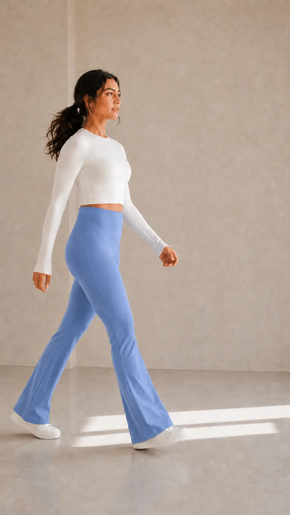 Woman wearing XFyt Flare Yoga Pants
