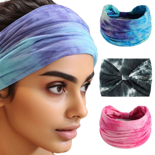 Tie Dye Hairbands Pack of 3 : Beau Mix