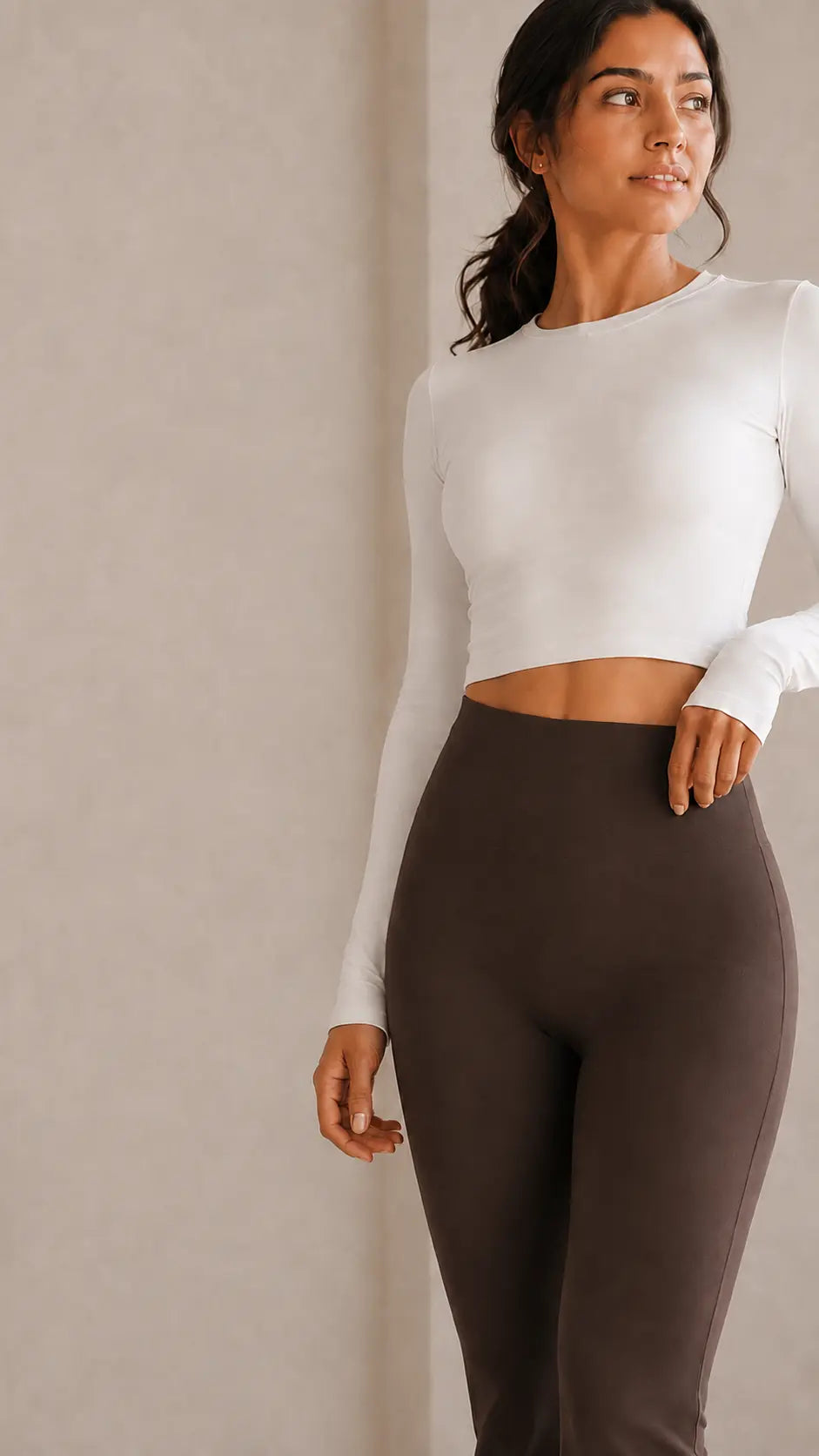 Woman wearing XFyt Flare Yoga Pants