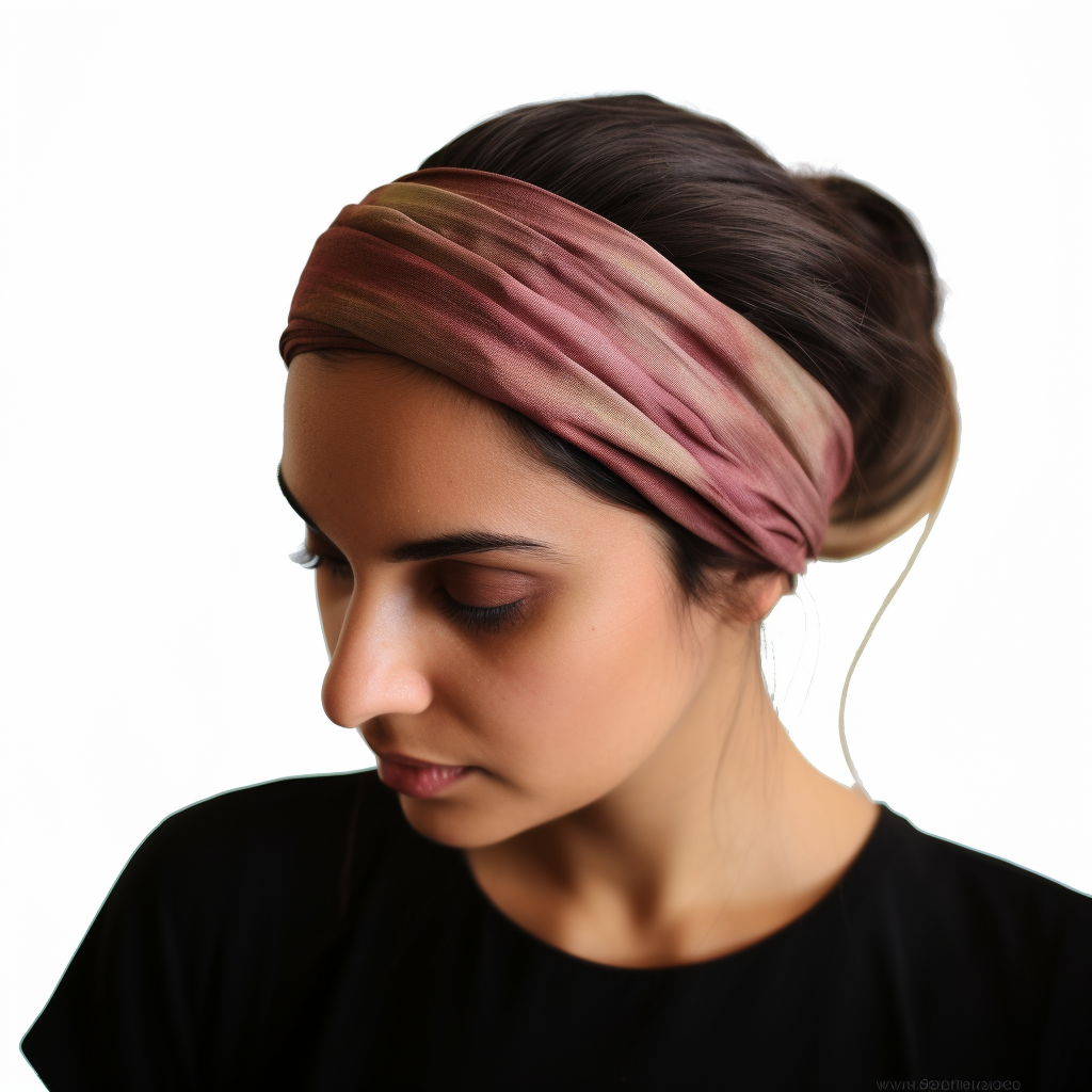 Tie Dye Hair Band : Earthy Rose