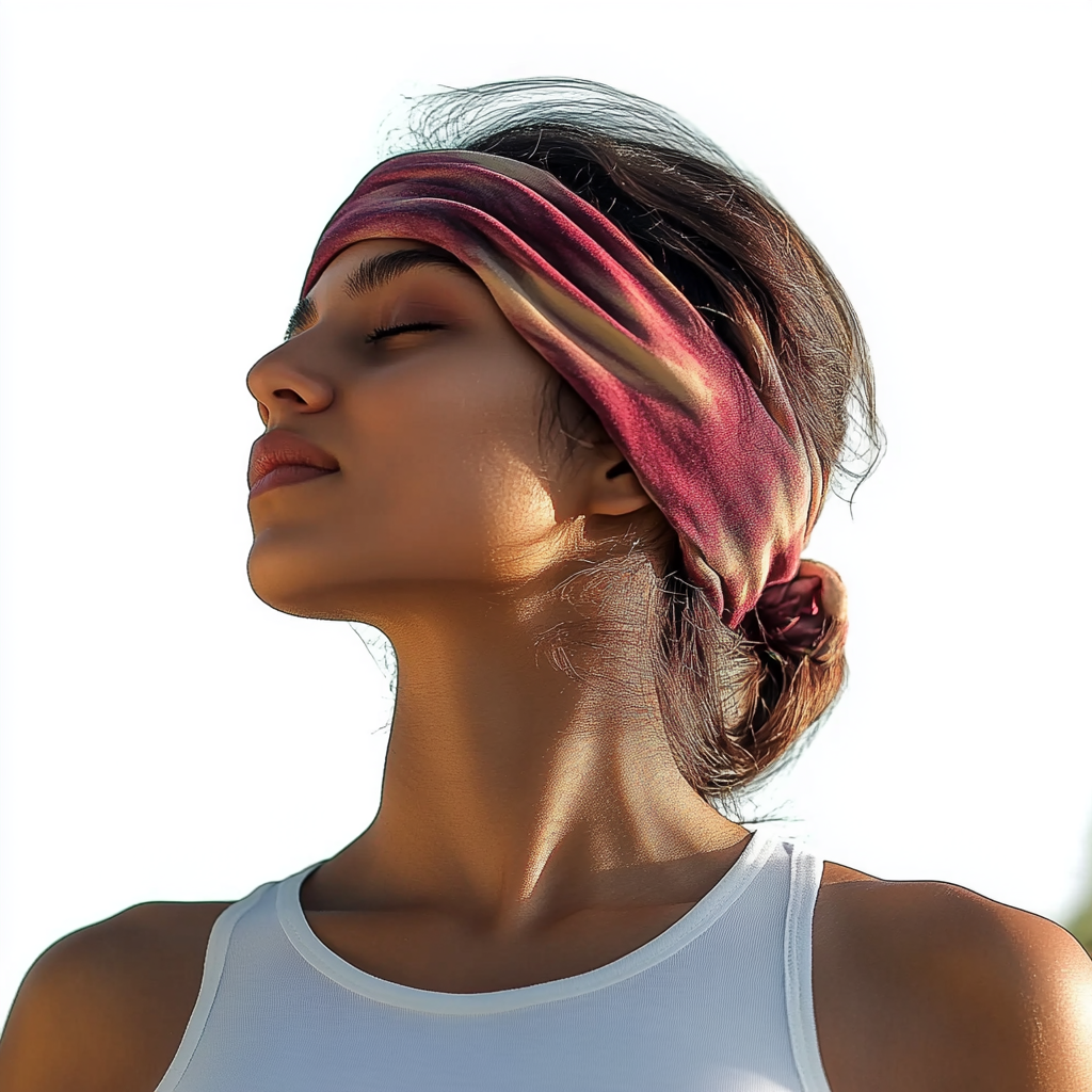 Tie Dye Hair Band : Earthy Rose