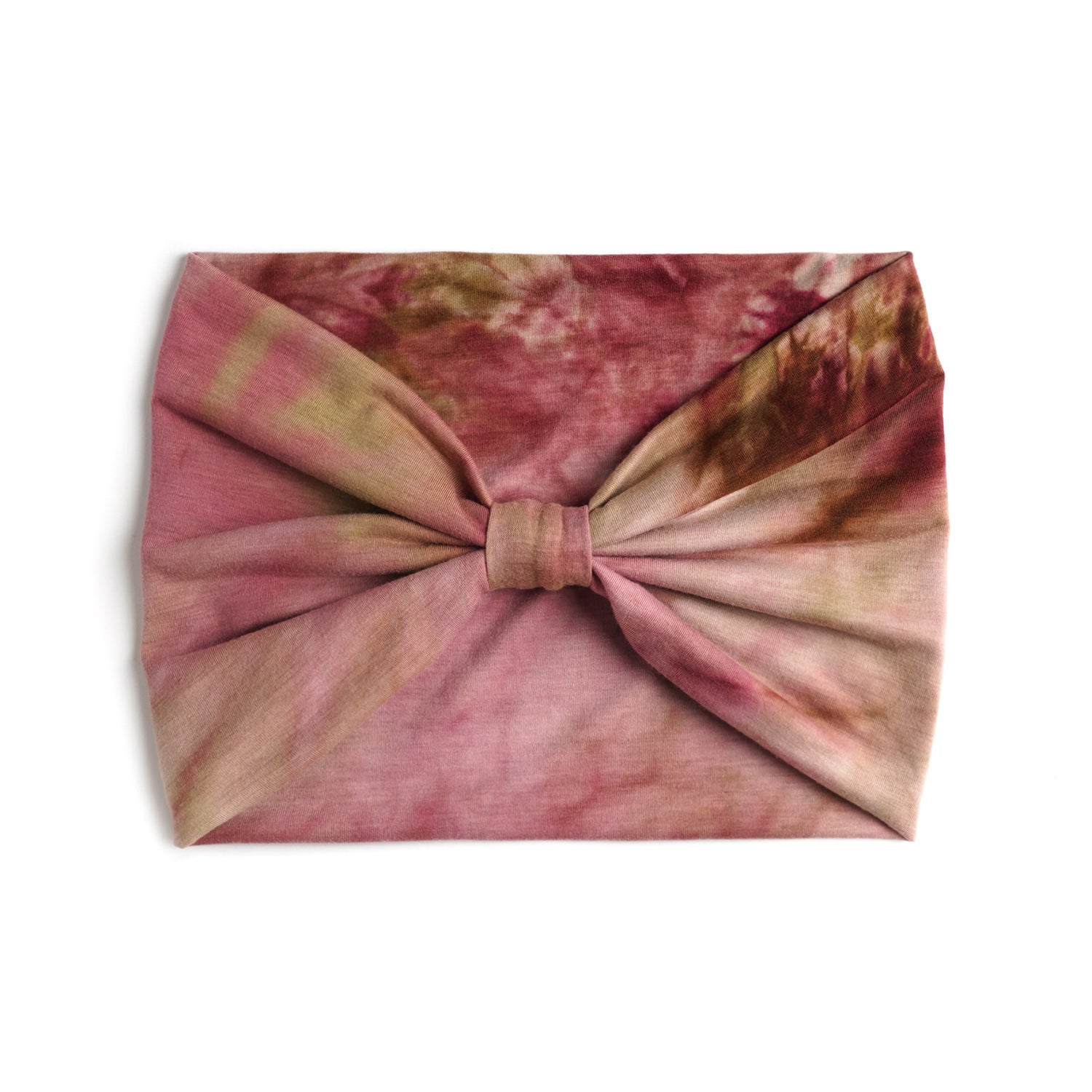Tie Dye Hair Band : Earthy Rose