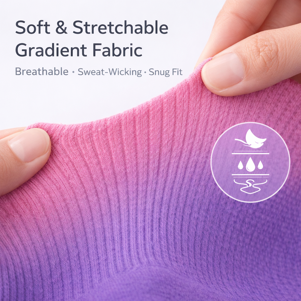 Lavender Mist FlowFade Grip Socks