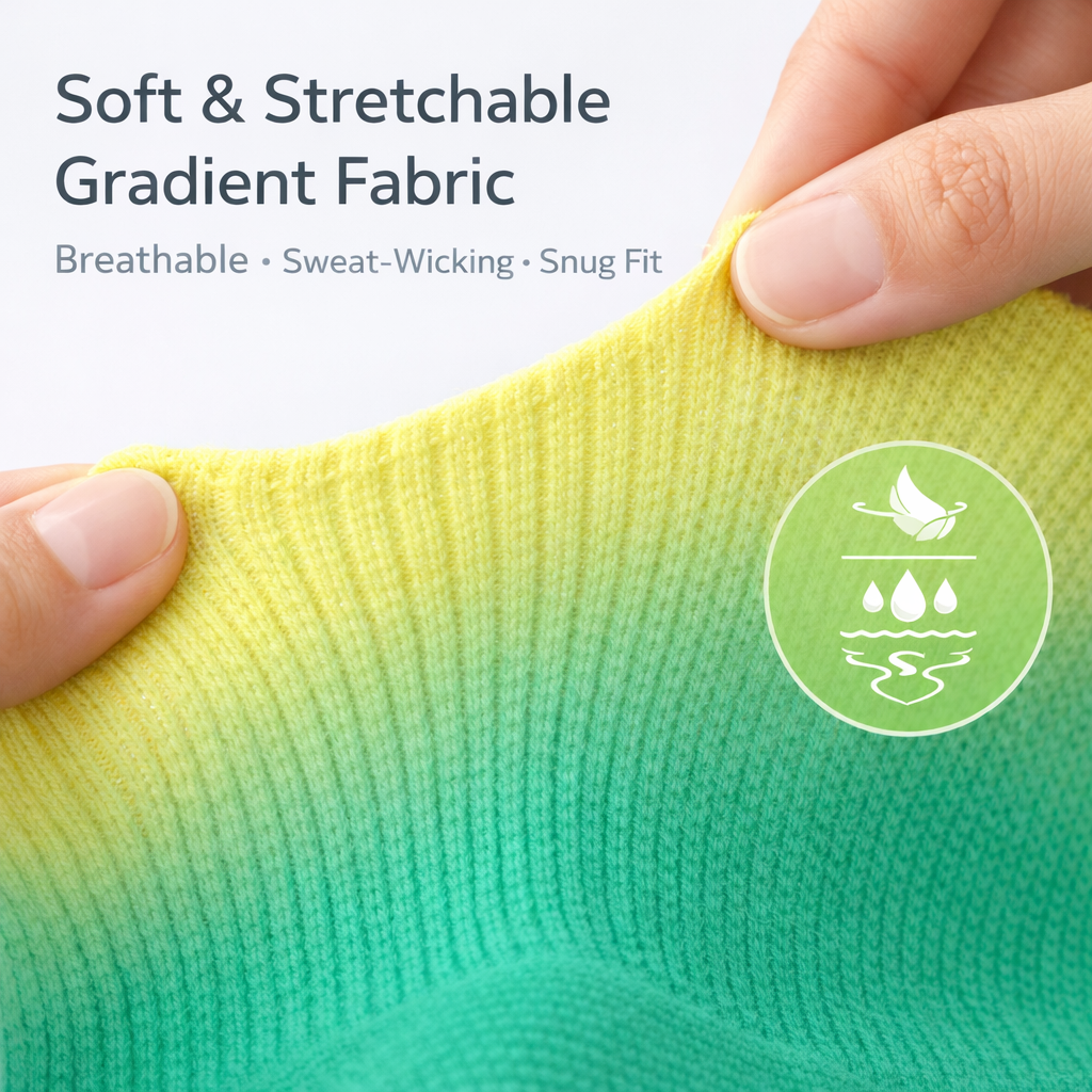 Lime Zest FlowFade Grip Socks