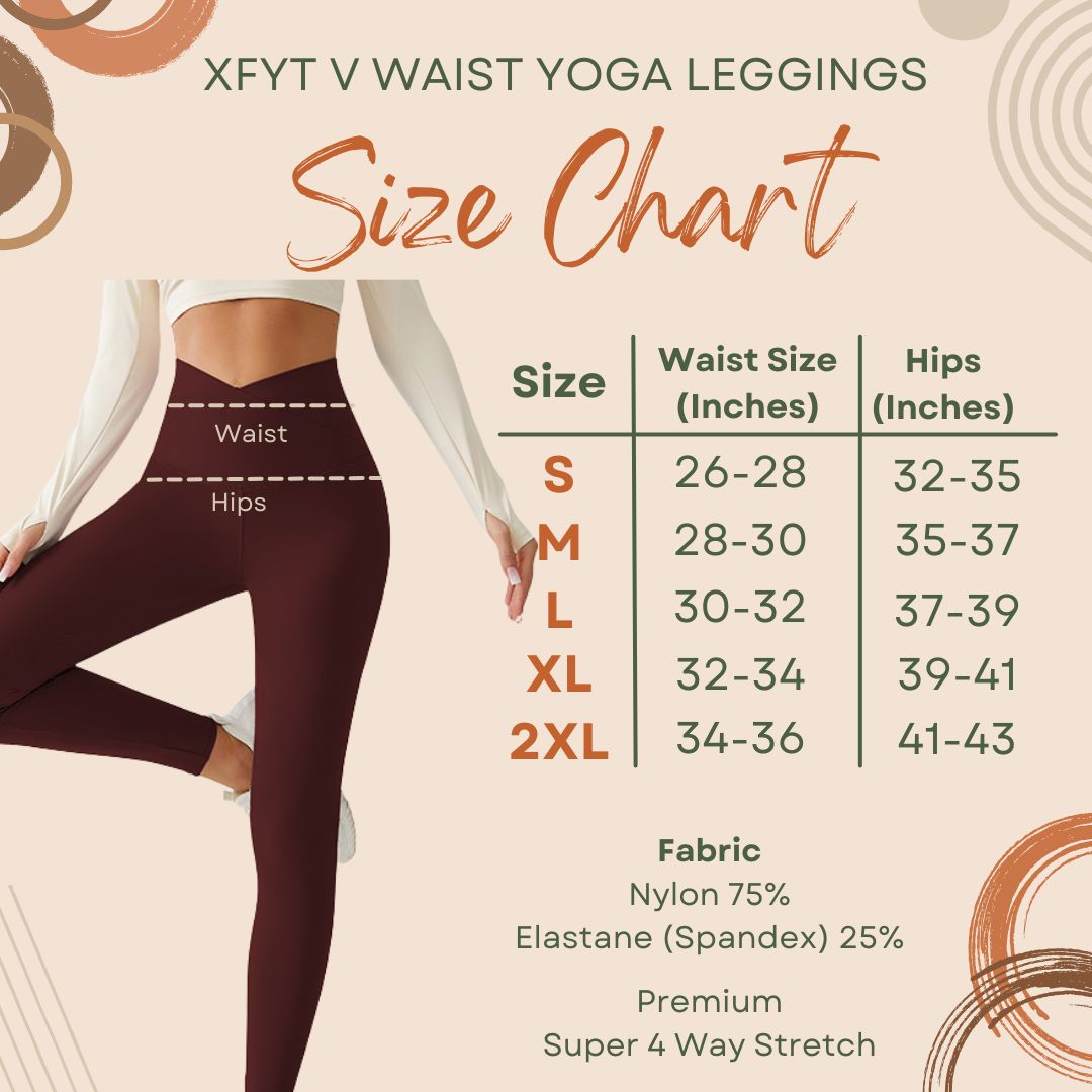 Crossover V-Waist Mars Red Yoga Leggings