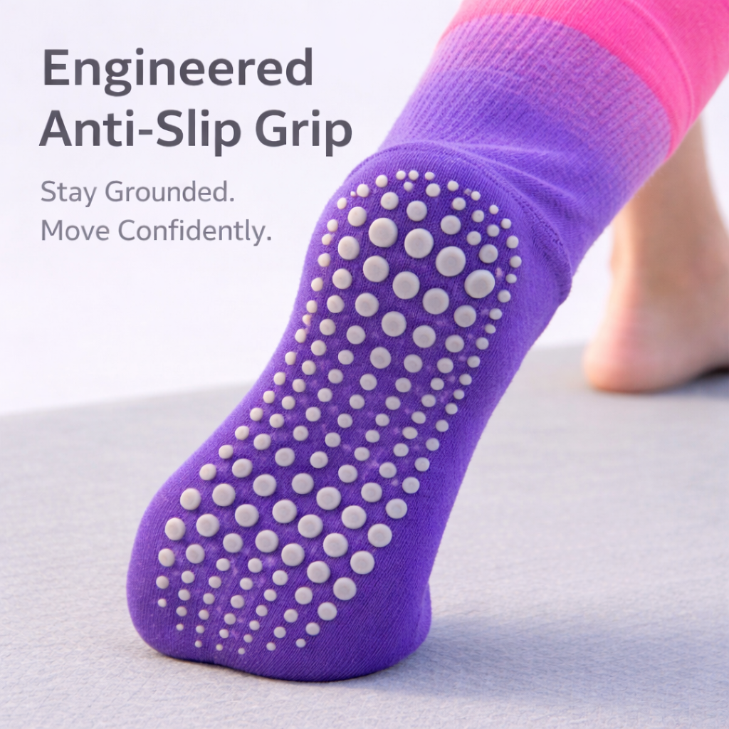 Cosmic Berry FlowFade Grip Socks