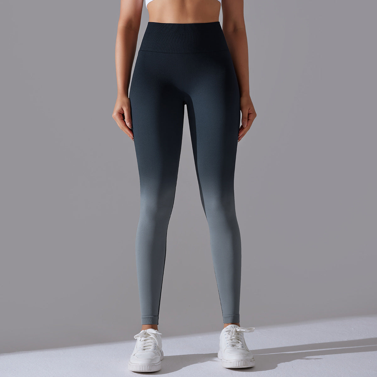Cosmic Black High Waist Seamless Yoga Pants