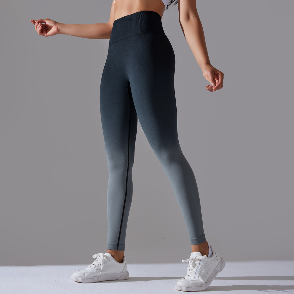 Cosmic Black High Waist Seamless Yoga Pants