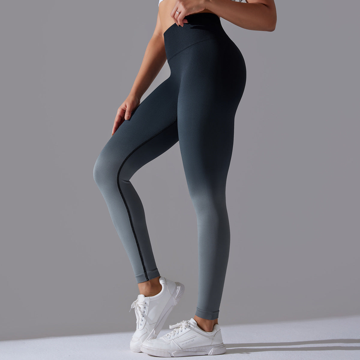 Cosmic Black High Waist Seamless Yoga Pants