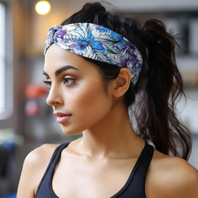 Nature's Love Hairband : Blue Orchid