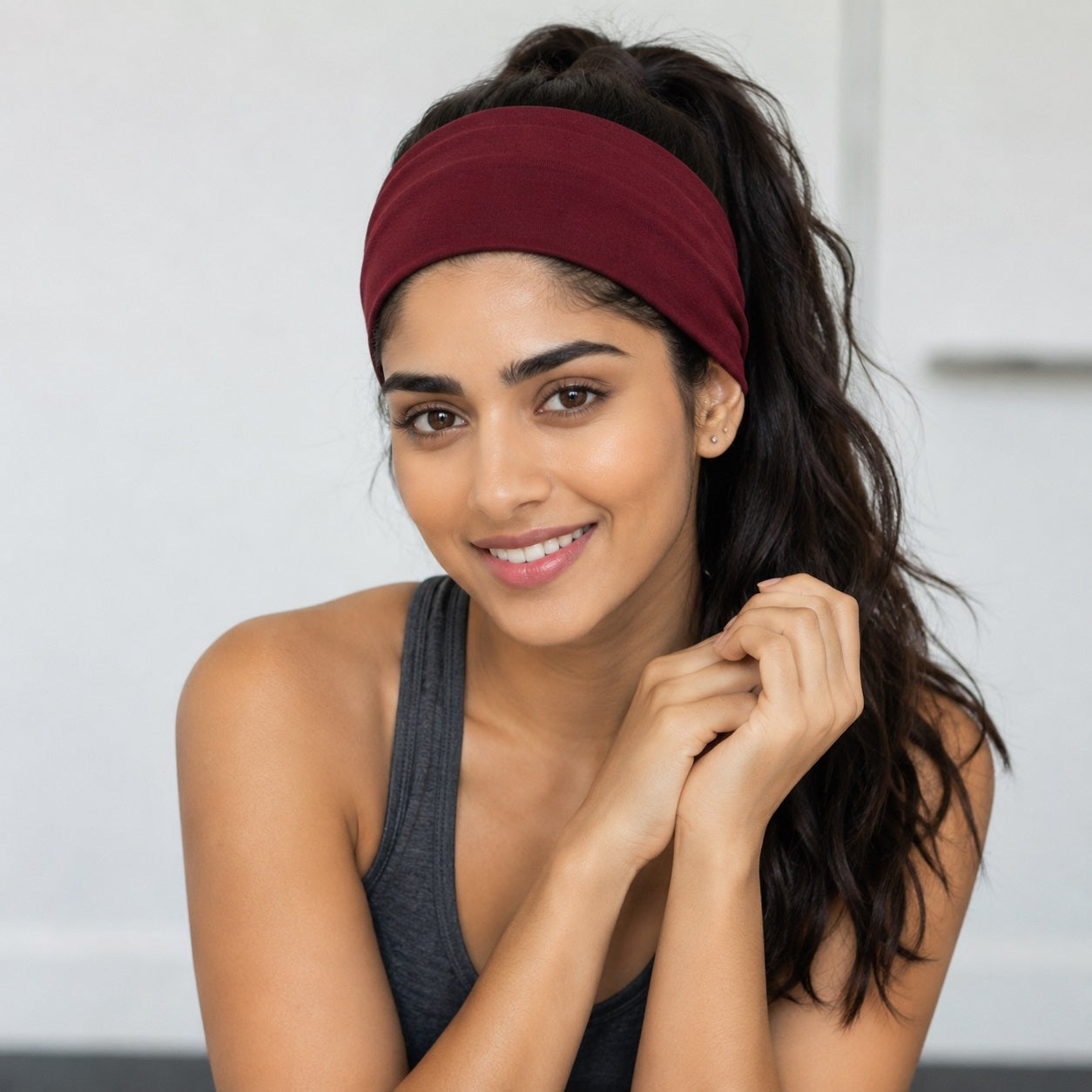 SoftFlow Hair Band : Maroon